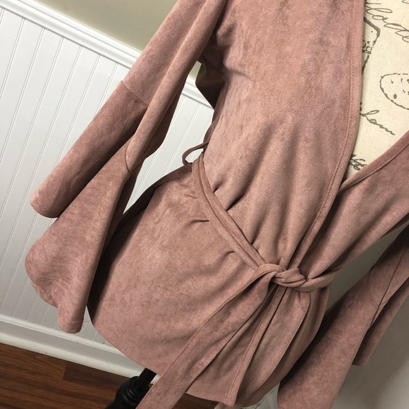 Kut From The Kloth Faux Suede Wrap Jacket - Picture 2 of 11